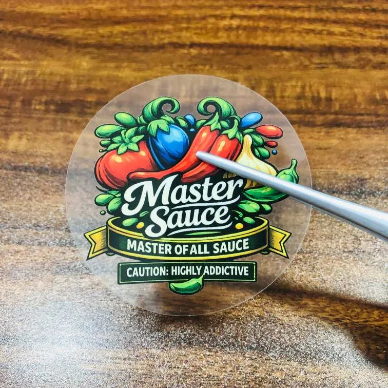 Dokončete přesnou dodávku etiket s chilli omáčkou