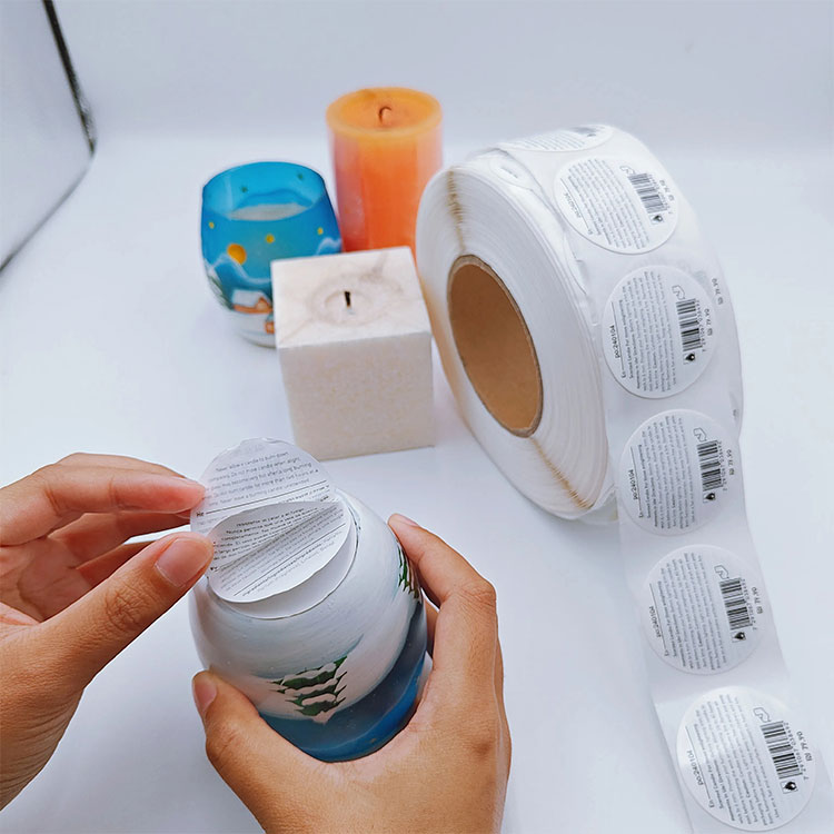 Aromaterapeutická svíčka Vícevrstvý štítek