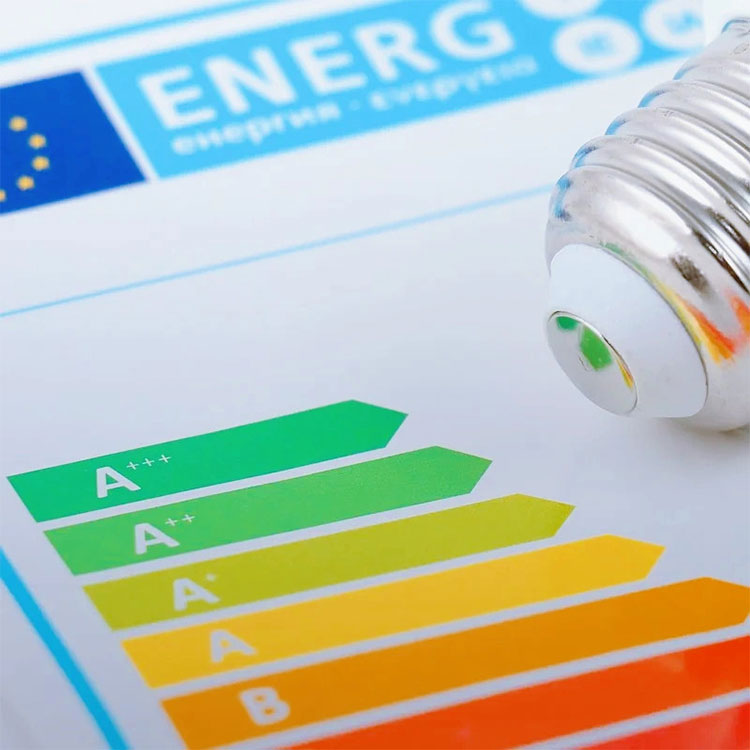 Štítek energetické účinnosti pračky